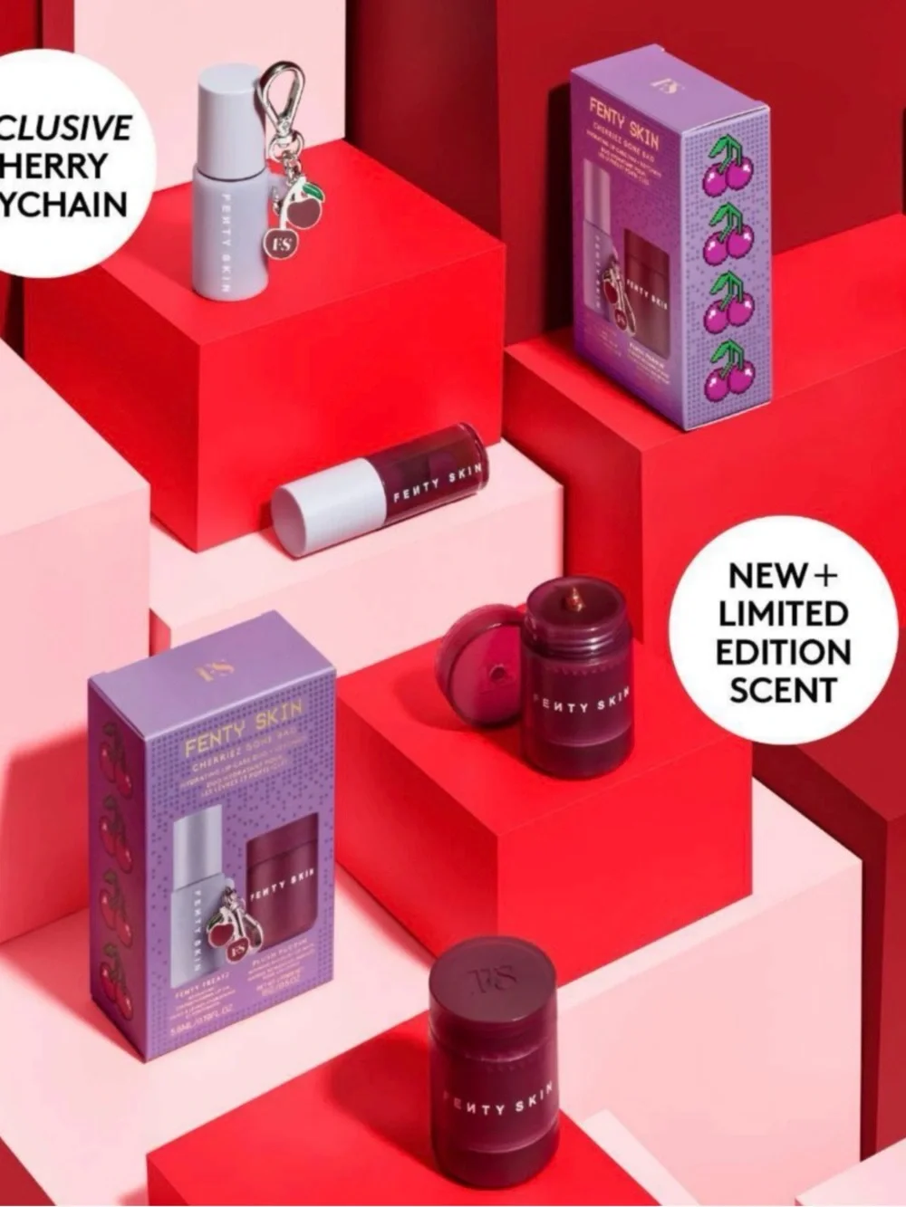 Fenty Skin Fenty Treatz Lip Oil Black Cherry Shade Shine Hydrating 5.6 mL
